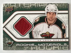 2009-10 Upper Deck Rookie Materials Jersey #RM-JS John Scott Wild